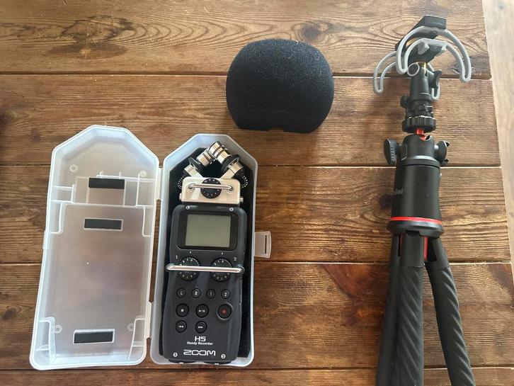 Zoom H5 Handy Recorder + Accessoires, Audio, Tv en Foto, Professionele Audio-, Tv- en Video-apparatuur, Gebruikt, Audio, Ophalen of Verzenden
