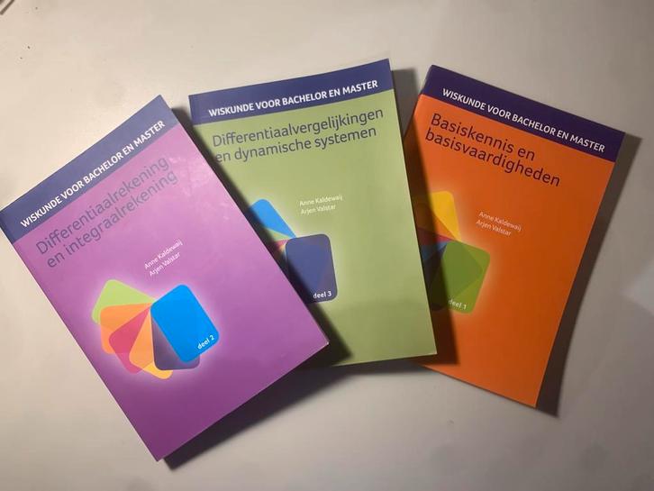 Wiskunde Bachelor/Master -  (3 delen), Boeken, Studieboeken en Cursussen, Zo goed als nieuw, HBO, Beta, Ophalen of Verzenden