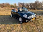 Mini 1.6 Cooper Roadster 2010 Zwart/Toffee Brown, Auto's, Mini, Euro 5, USB, 4 cilinders, Cabriolet