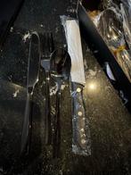 Bestekset zwart - 36 Delig - Nieuw!, Ophalen, Nieuw, Rvs of Chroom, Vaatwasserbestendig