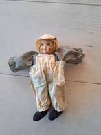 Vintage Pop Porselein Stoffen Lichaam 20cm en Kleding, Ophalen of Verzenden, Gebruikt, Pop