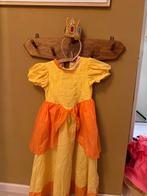 Prinses Daisy Jurk - Super mario maat 110, Kinderen en Baby's, Carnavalskleding en Verkleedspullen, Ophalen of Verzenden, Gebruikt
