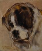 Johannes Wouterus van Trirum=portret van een Sint Bernard, Ophalen of Verzenden