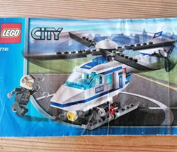 Lego City set 7741 - Police helicopter met minifiguur (2008) beschikbaar voor biedingen