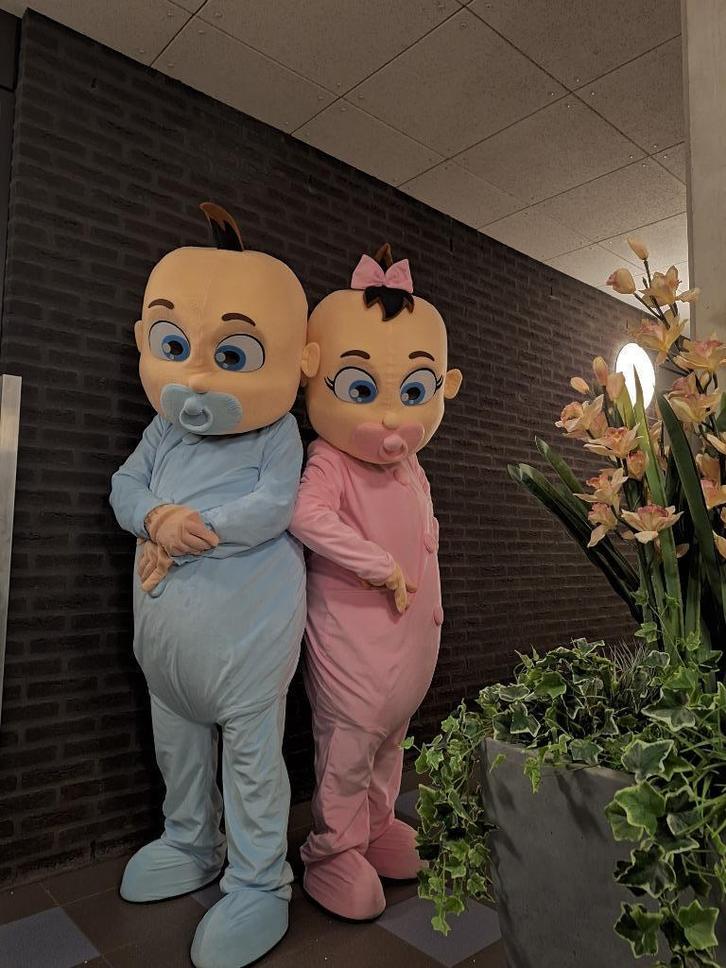 Mascotte kostuums baby boy/baby girl, Hobby en Vrije tijd, Kostuums, Theaterbenodigdheden en LARP, Gebruikt, Pak of Jurk, Ophalen of Verzenden