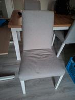 4 Ikea Bergmund Eetkamerstoelen lichtgrijs, Huis en Inrichting, Stoelen, Ophalen, Gebruikt, Vier