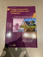 Omgevingsrecht / Publiekrecht voor Vastgoed Deel 1, Ophalen, Zo goed als nieuw, Jelte Kinderman; Eelco de Jong, Nederlands