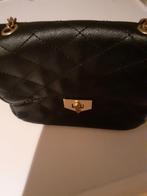 Zwart tasje met groot/klein/ritsvak ongeveer 18/14 cm, Ophalen of Verzenden, Gebruikt, Zwart, Schoudertasje