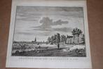 Antieke gravure/ets - Gezicht op Franeker - Circa 1780, Antiek en Kunst, Kunst | Etsen en Gravures, Ophalen of Verzenden