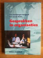 Studieboek Gesprekken in organisaties, Henk T. van der Molen, Zo goed als nieuw, Alpha, HBO