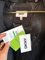 DKNY Lange Zwarte Gewatteerde Jas - Maat L, Kleding | Dames, Jassen | Winter, Zwart, Nieuw, Ophalen of Verzenden, DKNY