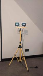LED Bouwlamp op statief 2x15W 2x1000lm, Gebruikt, Minder dan 50 watt, Met statief, Ophalen of Verzenden