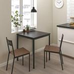 Set Van 4 IKEA Sandberg Eetkamerstoelen Zwart/Bruin, Ophalen of Verzenden, Zo goed als nieuw, Bruin, Vijf, Zes of meer stoelen
