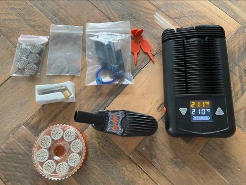 Storz and bickel mighty met accesoires, Verzamelen, Rookartikelen, Aanstekers en Luciferdoosjes, Zo goed als nieuw, Ophalen of Verzenden