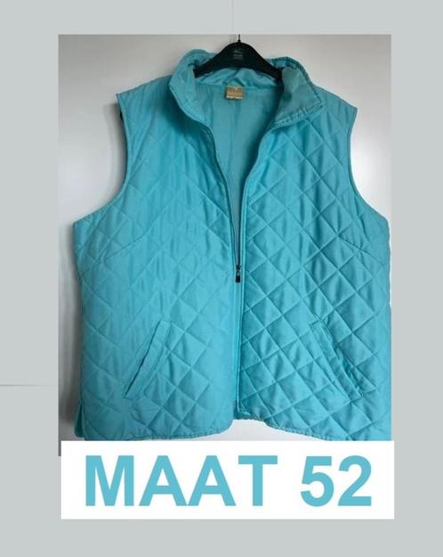 Zomers dames gilet - bodywarmer - mouwloos vest - maat 52, Kleding | Dames, Grote Maten, Zo goed als nieuw, Overige typen, Blauw
