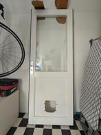 Buitendeur met dubbelglas 215x83x4, Doe-het-zelf en Verbouw, Ophalen, Gebruikt, 80 tot 100 cm, Buitendeur