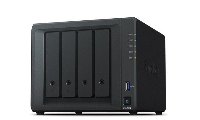 Synology DiskStation DS918+ NAS - 4 Bays, Computers en Software, NAS, Gebruikt, Ophalen of Verzenden