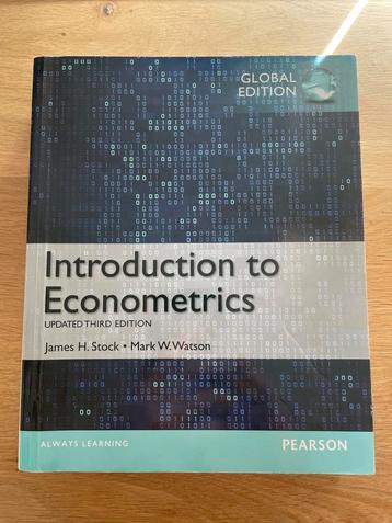 Introduction to Econometrics - Stock & Watson beschikbaar voor biedingen