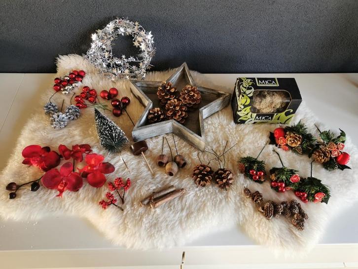 Kerststukjes maken benodigdheden, Diversen, Kerst, Zo goed als nieuw, Ophalen of Verzenden