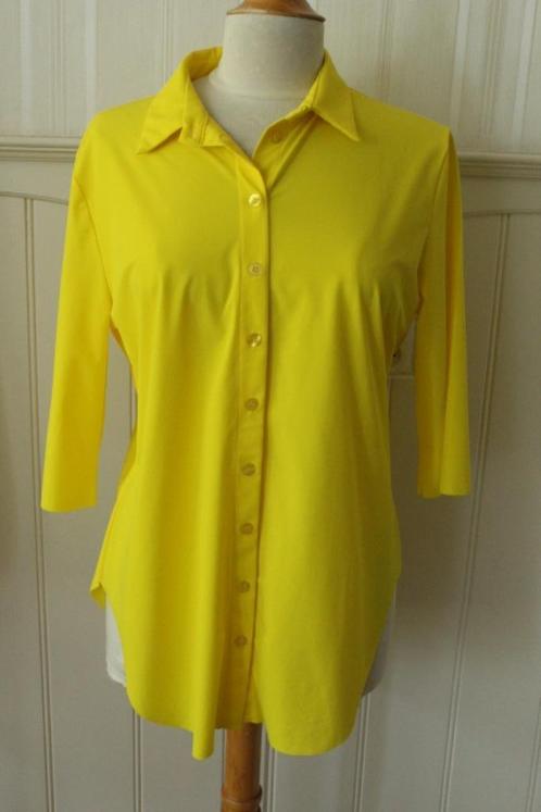 Travelstof bloesje van HELENA HART maat 40, Kleding | Dames, Blouses en Tunieken, Zo goed als nieuw, Maat 38/40 (M), Geel, Ophalen of Verzenden