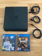 PS4 + 2 Games, Met games, Ophalen of Verzenden, Zo goed als nieuw, Zonder controller