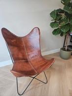 Leren vlinderstoel met metalen frame gebruikt, Ophalen