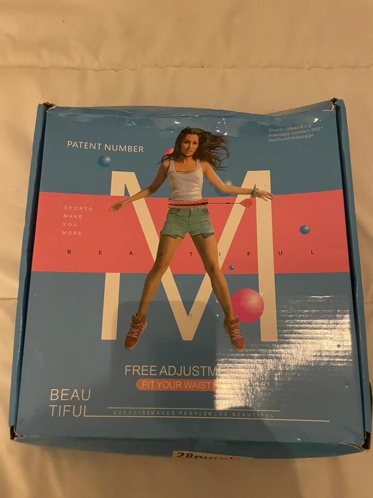 Verstelbare fitness hoelahoep, Sport en Fitness, Fitnessmaterialen, Zo goed als nieuw, Overige typen, Buik, Ophalen of Verzenden