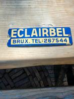 Vintage Eclairbel Emaille Reclamebord Brussel, Ophalen of Verzenden