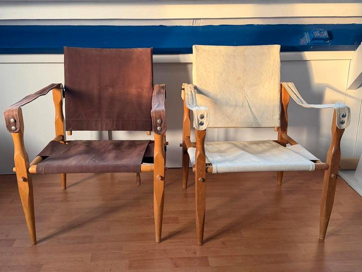 Safaristoelen Kaare Klint, Antiek en Kunst, Antiek | Meubels | Stoelen en Banken, Ophalen