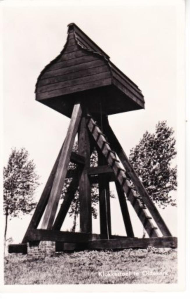OLDEKERK,- Klokkestoel.  28-08, Verzamelen, Ansichtkaarten | Nederland, Ongelopen, Groningen, 1940 tot 1960, Verzenden