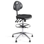 MN Werkstoel Hoog Alu, Huis en Inrichting, Bureaustoelen, Zwart, Nieuw, Ophalen of Verzenden, Bureaustoel
