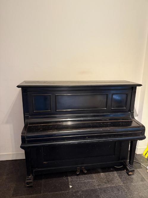 julius bluthner piano, Muziek en Instrumenten, Piano's, Gebruikt, Piano, Zwart, Hoogglans, Ophalen