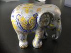 Elephant parade hand geschilderd, Overige materialen, Ophalen of Verzenden, Beeldje(s), Zo goed als nieuw