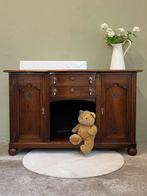 Vintage commode eiken houten kast dressoir brocante kast, Ophalen, Gebruikt, 50 tot 70 cm, 100 cm of meer