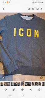 DSQUARED2 HEREN SWEATHER GRIJS MAAT S/16 Y ICON, Dsquared2, Ophalen of Verzenden, Zo goed als nieuw, Grijs