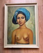 Olieverfschilderij van een Balinese Schoonheid, Antiek en Kunst, Kunst | Schilderijen | Klassiek, Ophalen
