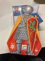 Djeco Puzzel Ridder met Draak - 36 stukjes, 10 tot 50 stukjes, Ophalen of Verzenden, Zo goed als nieuw, Van hout