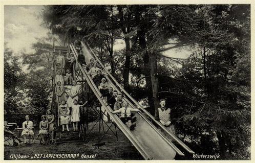 Glijbaan Het Lappenschaar Henxel - Winterswijk - ongelopen, Verzamelen, Ansichtkaarten | Nederland, Ongelopen, Gelderland, 1940 tot 1960