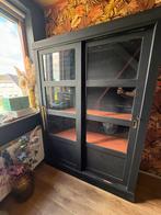 Houten vitrinekast, Ophalen, Met deur(en), 50 tot 100 cm, 150 tot 200 cm