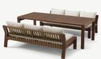 Tuinset Zambra | 3-delig | Olive Green | Acacia & Rope | Eur, 6 zitplaatsen, Nieuw, Bank, Tuinset