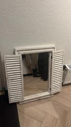 Spiegel met Louvre Deuren, Huis en Inrichting, Woonaccessoires | Spiegels, Gebruikt, Ophalen of Verzenden, Minder dan 100 cm, Rechthoekig