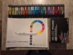 Winsor & Newton Promarkers 48 + 39 stiften + A3 papier, Hobby en Vrije tijd, Ophalen of Verzenden, Zo goed als nieuw, Potlood of Stift