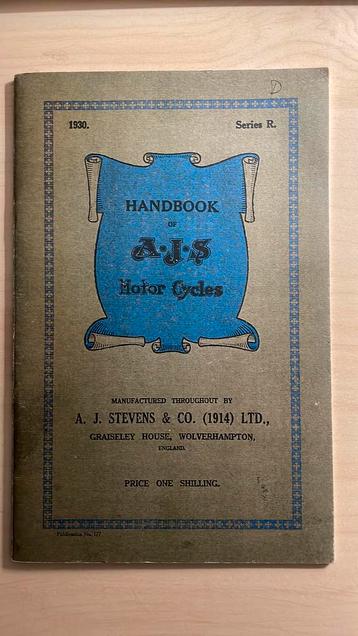 A.J.S. Handboek. A.J.Stevens & CO. beschikbaar voor biedingen