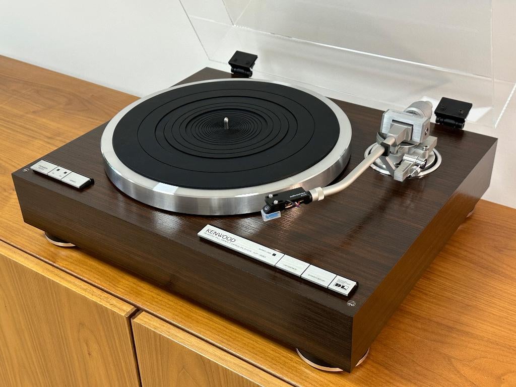 Kenwood KP-990 Direct Drive Tigerwood in nieuwstaat, Ophalen, Zo goed als nieuw, Platenspeler, Overige merken