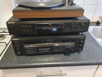 OPRUIMING STERIO SET SONY-VERSTERKER-TUNER-CD-PLATENSPELER beschikbaar voor biedingen