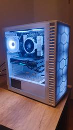 Witte RGB Game PC (Ryzen 5 + RTX3060 12GB), Computers en Software, Desktop Pc's, 1500 GB, 32 GB, Zelf gebouwde pc, Virtual Reality