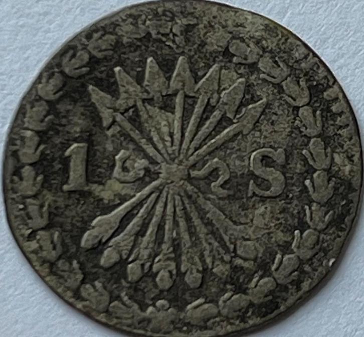 Overijsel bezemstuiver 1766, Postzegels en Munten, Munten | Nederland, Losse munt, Overige waardes, Vóór koninkrijk, Zilver, Ophalen of Verzenden