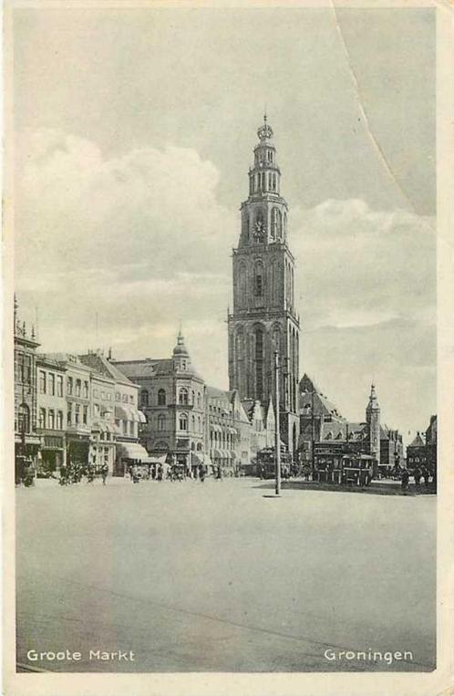 (300-087-027) Groningen Groote Markt, Verzamelen, Ansichtkaarten | Nederland, Groningen, Verzenden