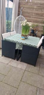 Zo goed als nieuw tuinsetje, Tuin en Terras, Tuinstoelen, Inklapbaar, Ophalen of Verzenden, Zo goed als nieuw, Rotan