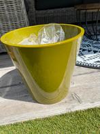 2 prachtige overpotten (olijgroen), Tuin en Terras, Bloempotten, Ophalen of Verzenden, Rond, 25 tot 40 cm, Binnen